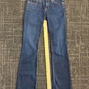 Y2K Big Star Jeans Womens 25R Blue Low Rise Flare Boot Cut Mid Wash Denim